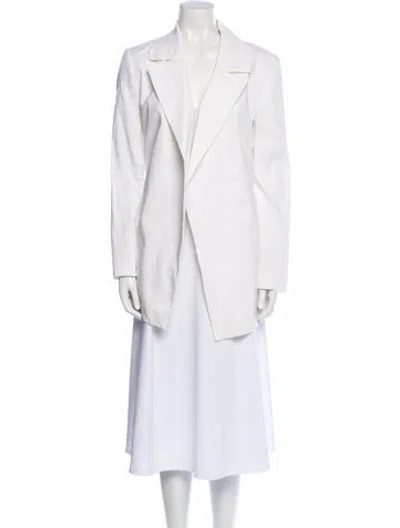 Pre-owned Theory Linen Blazer In White