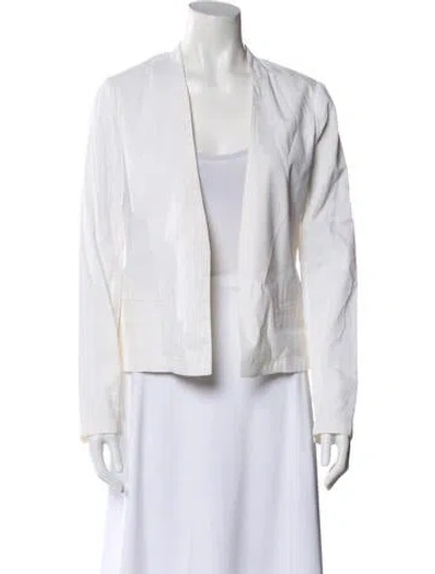Pre-owned Theory Linen Blazer In White