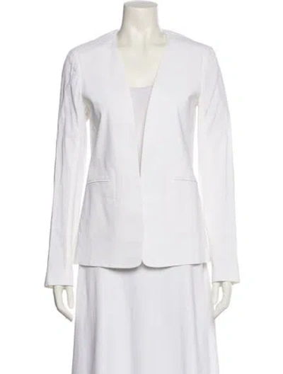 Pre-owned Theory Linen Blazer In White