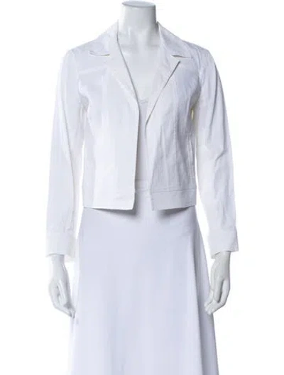 Pre-owned Theory Linen Blazer In White