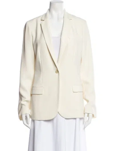 Pre-owned Theory Linen Blazer In White