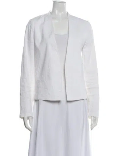Pre-owned Theory Linen Blazer In White