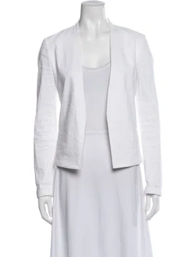 Pre-owned Theory Linen Blazer In White