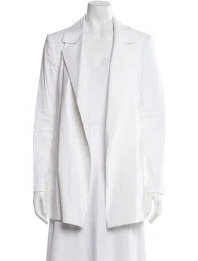 Pre-owned Theory Linen Blazer In White