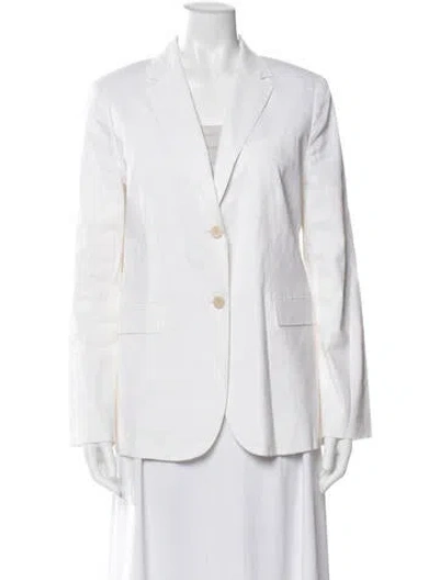 Pre-owned Theory Linen Blazer In White