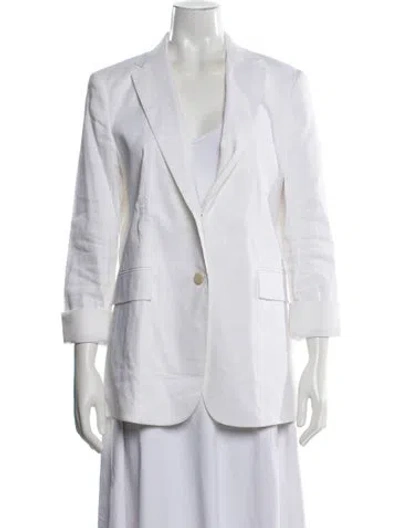 Pre-owned Theory Linen Blazer In White