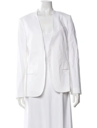 Pre-owned Theory Linen Blazer In White