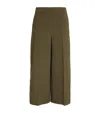 THEORY LINEN-BLEND CROPPED TROUSERS