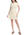 Theory Linen-blend Dress In Beige