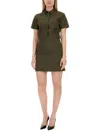 Theory Short-sleeve A-line Mini Shirtdress In White