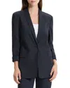 Theory One Button Notched Collar Blazer In Concord