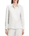 Theory B.mela Houndstooth Linen Blend Button-up Shirt