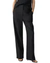 Theory Linen-blend Trouser In Black