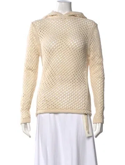 Pre-owned Theory Linen Crew Neck Sweater In Neutral