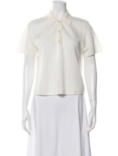 Pre-owned Theory Linen Crew Neck Sweater In Neutral
