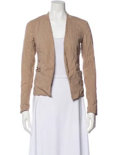 Pre-owned Theory Linen Evening Jacket In Neutral