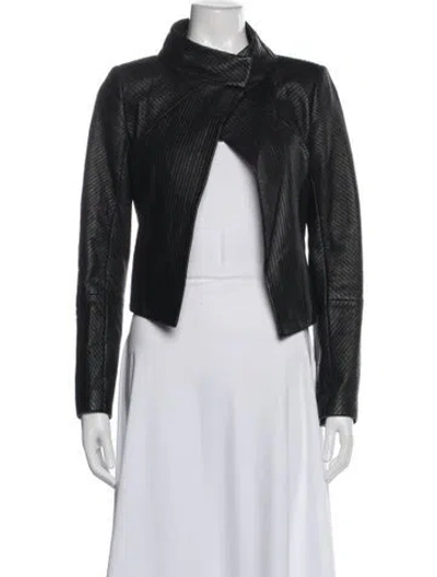 Pre-owned Theory Linen Jacket In Black