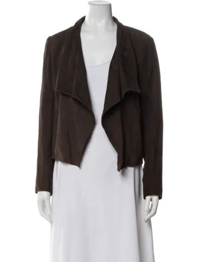 Pre-owned Theory Linen Jacket In Brown