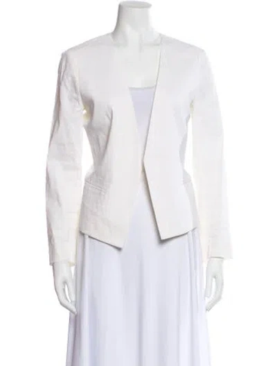 Pre-owned Theory Linen Jacket In Neutral