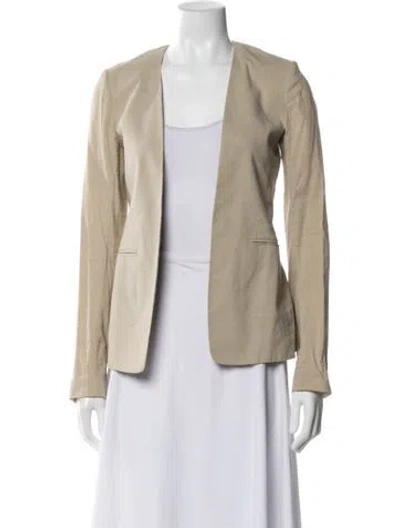 Pre-owned Theory Linen Jacket In Neutral
