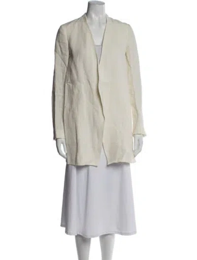 Pre-owned Theory Linen Jacket In Neutral