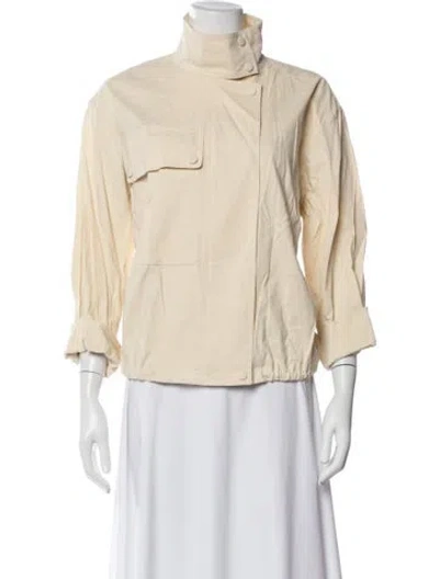 Pre-owned Theory Linen Jacket In Neutral