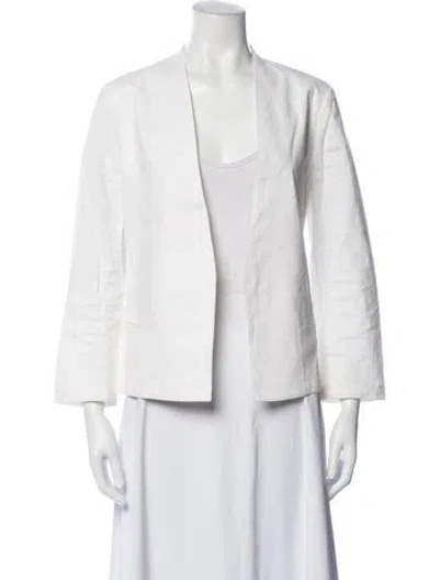 Pre-owned Theory Linen Jacket In Neutrals