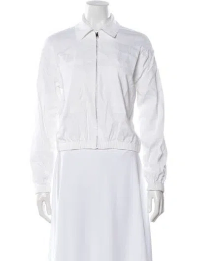 Pre-owned Theory Linen Jacket In White