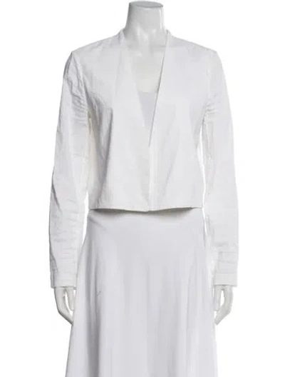 Pre-owned Theory Linen Jacket In White