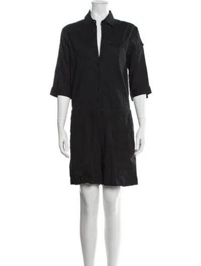 Pre-owned Theory Linen Jumpsuit In Blue