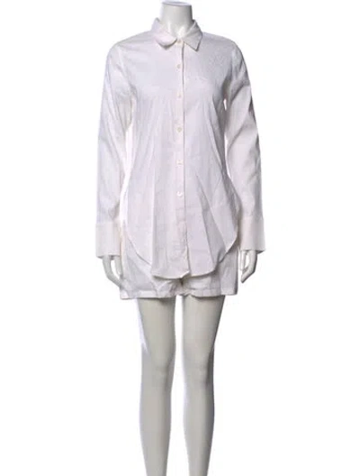 Pre-owned Theory Linen Jumpsuit In Neutrals