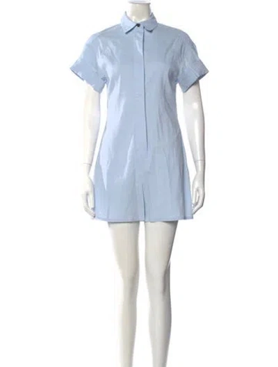 Pre-owned Theory Linen Jumpsuit W/ Tags In Blue