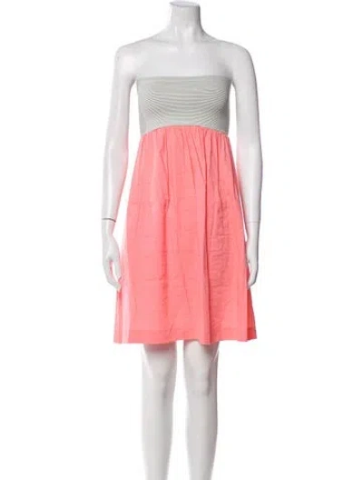 Pre-owned Theory Linen Mini Dress In Neutral