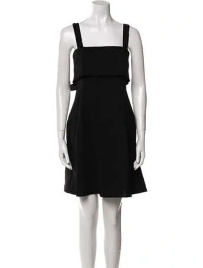 Pre-owned Theory Linen Mini Dress W/ Tags In Black