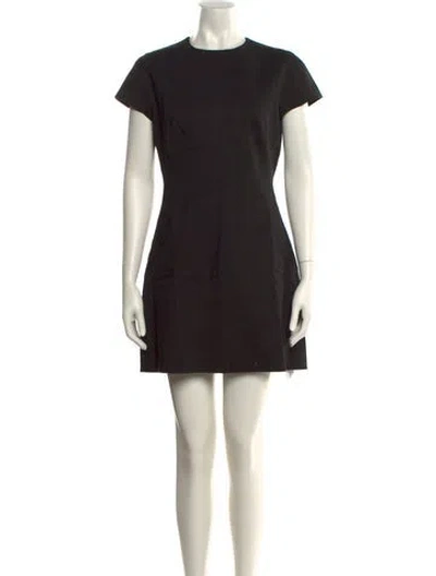 Pre-owned Theory Linen Mini Dress W/ Tags In Black
