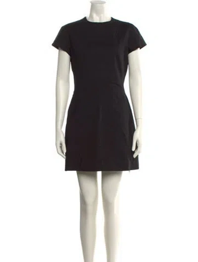 Pre-owned Theory Linen Mini Dress W/ Tags In Black