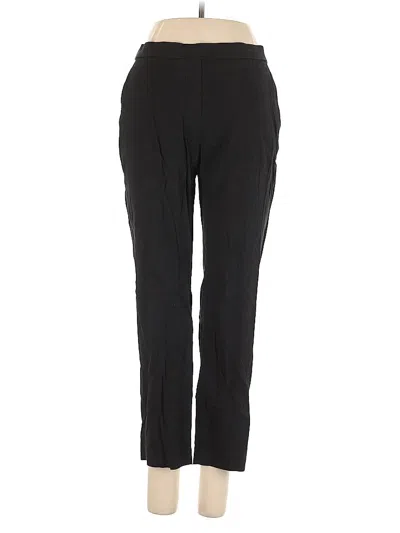 Pre-owned Theory Linen Pants In Black