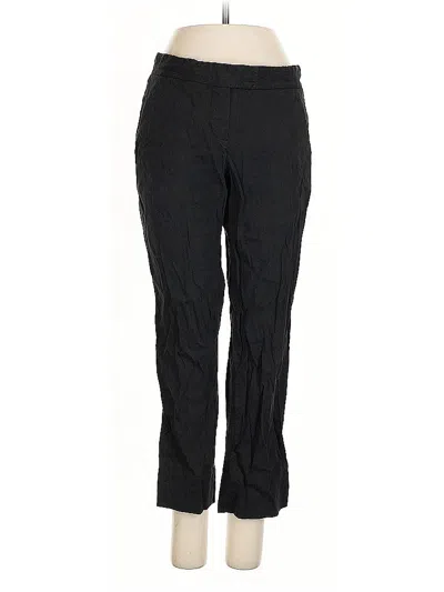 Pre-owned Theory Linen Pants In Black