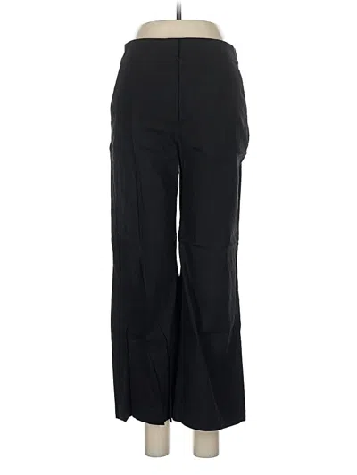 Pre-owned Theory Linen Pants In Black