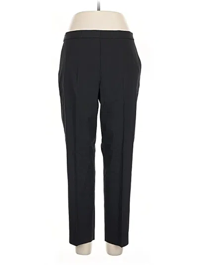 Pre-owned Theory Linen Pants In Black