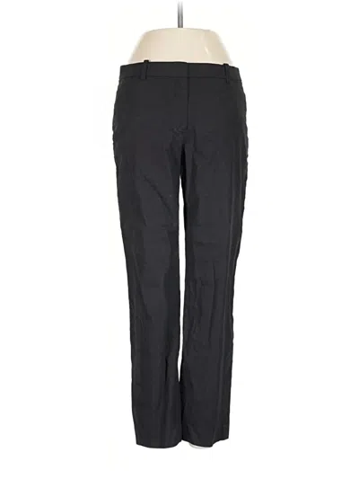 Pre-owned Theory Linen Pants In Black