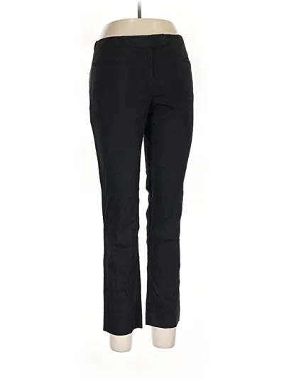 Pre-owned Theory Linen Pants In Black
