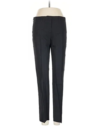 Pre-owned Theory Linen Pants In Black