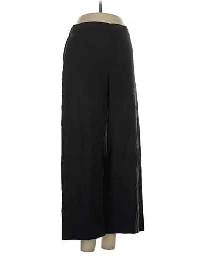 Pre-owned Theory Linen Pants In Black