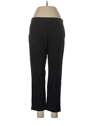 Pre-owned Theory Linen Pants In Black