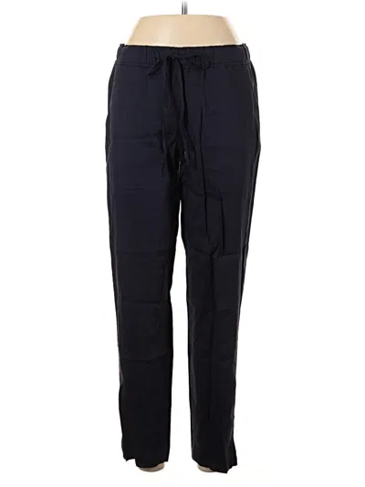 Pre-owned Theory Linen Pants In Blue