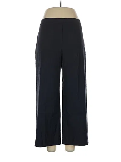 Pre-owned Theory Linen Pants In Blue