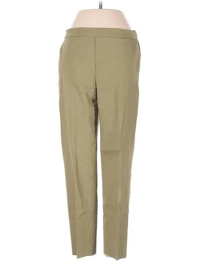Pre-owned Theory Linen Pants In Brown
