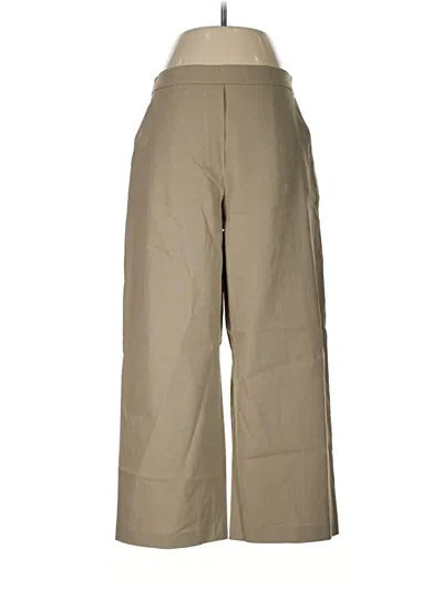 Pre-owned Theory Linen Pants In Brown
