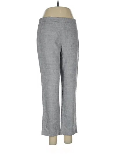 Pre-owned Theory Linen Pants In Gray